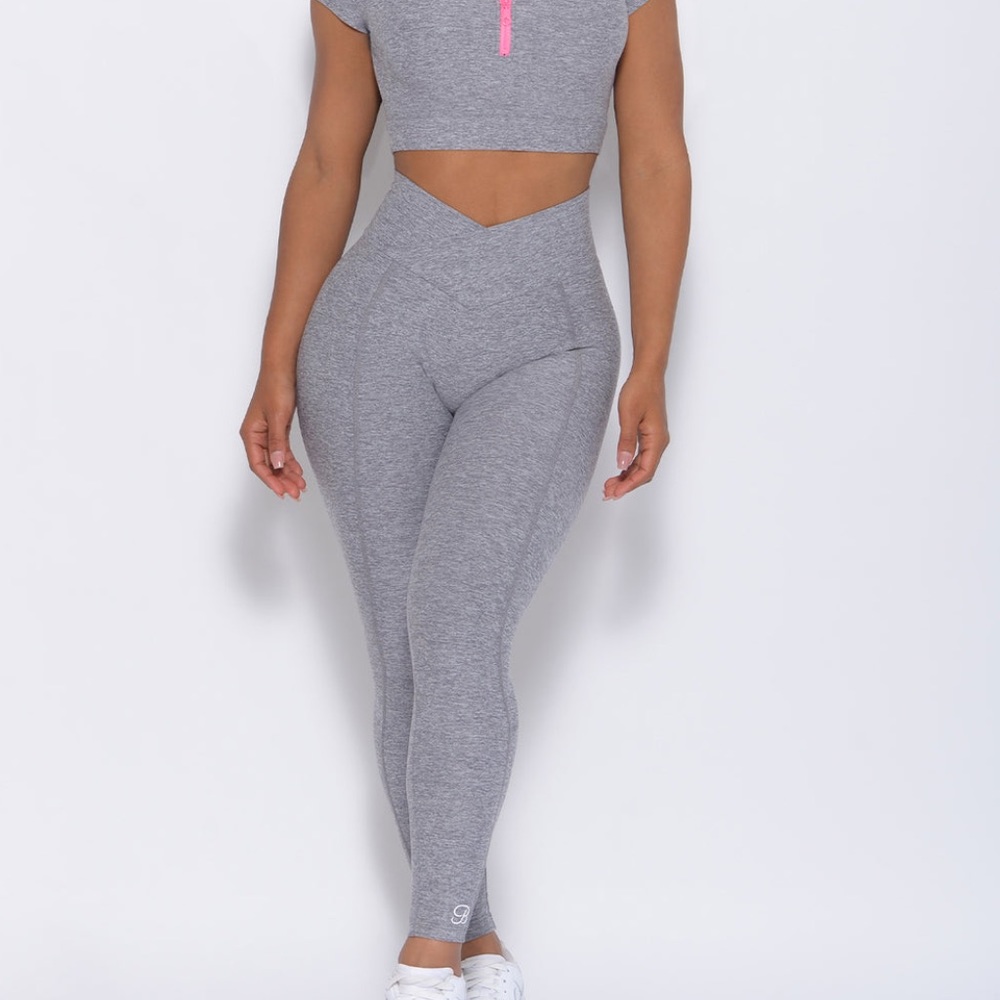 Bombshell Brazilian contour legging, gray, Medium